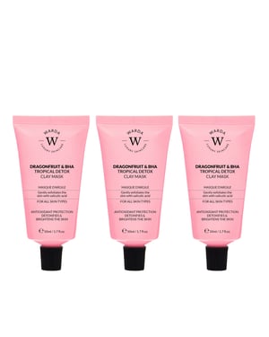 3 x DRAGONFRUIT & BHA TROPISCHE DETOX KLEIMASKER 50ml
