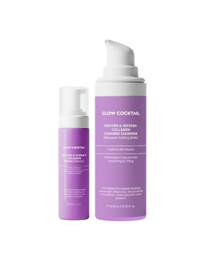 Herstel & Hydrateer Collageen Serum 30ml + Herstel & Verfris Collageen Schuimende Reinigingsgel 200ml