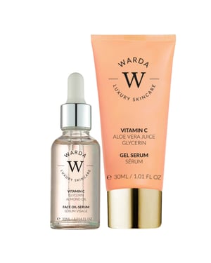 Vitamine C Glow Boost Olie-Serum 30ml + Huid Glow Boost Vitamine C Gel Serum 30ml