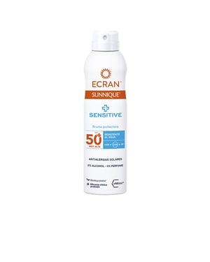 Ecran Sunnique Sensitive Beschermende Nevel Spf50+ 250 ml