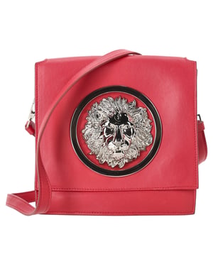 Versus Versace Medusa Flap Crossbodytas in rood leer