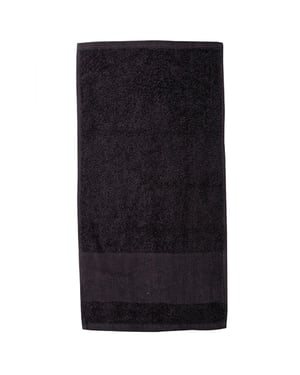 Towel City Bedrukbare Golfhanddoek (Zwart)