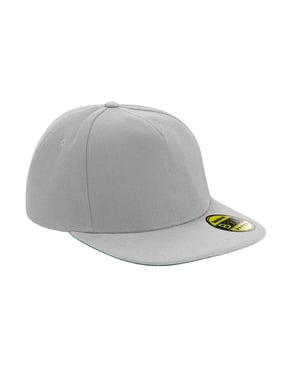 Beechfield Unisex Adult Original Flat Peak Snapback Cap (Grijs/Grijs)