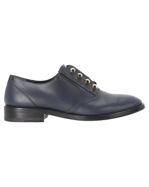 Balenciaga Derby-schoenen met studs in marineblauw leer