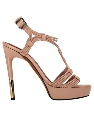 Givenchy T-band platform sandalen in beige leer
