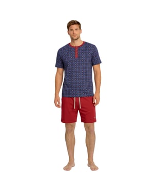 Heren Katoenen Zomer Korte Pyjama's KL30000