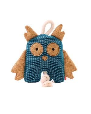 Mbw MiniFeet Uil Touw Hondenspeelgoed (Blauw)
