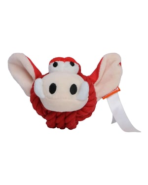 Mbw MiniFeet Wild Zwijn Touw Hondenspeelgoed (Rood)