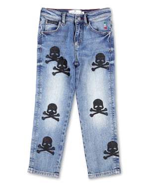 Denim Broek Skull
