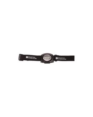 Mountain Warehouse 4 Rode & 1 Witte LED-hoofdlamp (Zwart)