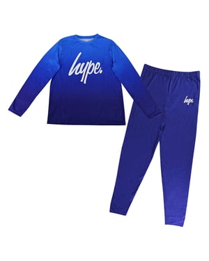 Jongens Ombre Lange Mouw Pyjama Set Blauw Kinder Nachtkleding