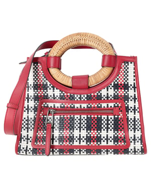 Fendi Runaway Ruit Shopper Tote Bag in Rode Canvas