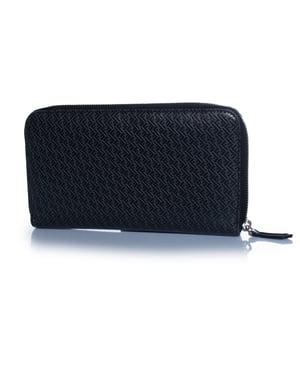 Fendi, FF print leren continentale rits clutch