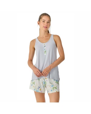 Dames Zomer Korte Mouwloze Pyjama JJB41