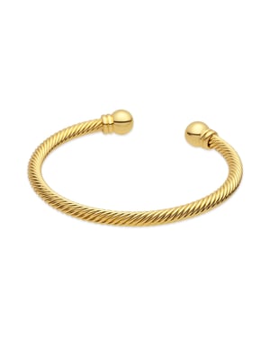 Luxenter armband afgewerkt in 18 karaat geel goud - Muha