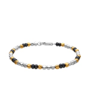 Luxenter Armband met 18-karaats geelgouden afwerking en hematiet - Miluy