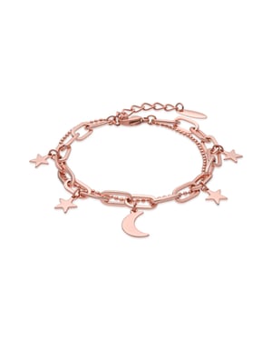Luxenter armband afgewerkt in 18k roségoud - Darkle