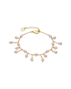 Luxenter Armband van wit kristal met 18-karaats geelgouden afwerking - Fyre