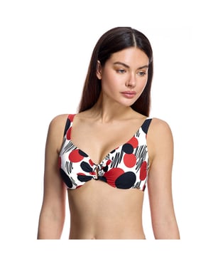 Dames Verstevigende Bikinibovenstuk met V-hals W260832