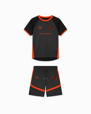 Black Bananas Kinderen WC Football Twin Set, Zwart