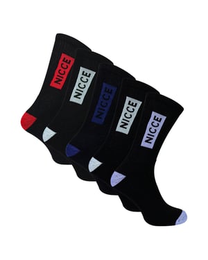 5-Pack Mannensport Kousen Crew Sokken Katoen Rijk Ademend Gevoerde Sokken