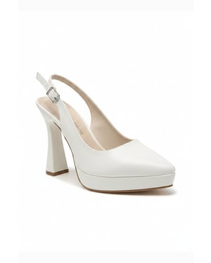 Corin Spitse Neus Slingback Bruidsplatform Pump