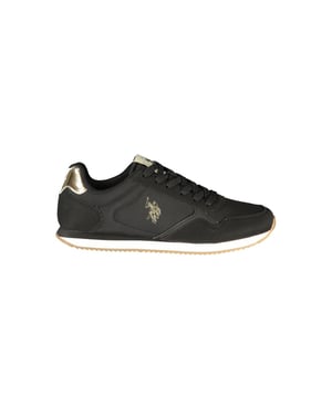 U.S. POLO ASSN. Zwarte Polyurethaan Dames Sneaker