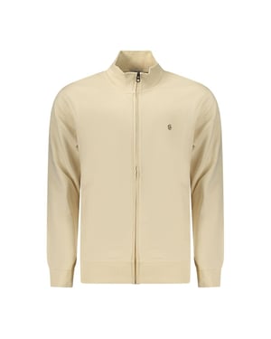 Coveri Bewegende Beiger Katoenen Heren Sweatshirt