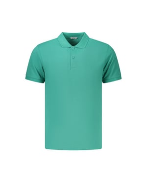 Coveri Bewegend Groene Katoenen Heren Polo