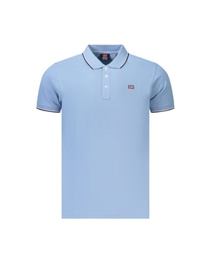 Noorwegen 1963 Azzurro Katoenen Heren Polo