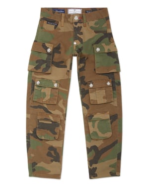 Denim Cargo Broek Camouflage