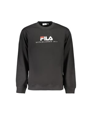 Fila Zwarte Katoenen Heren Sweatshirt