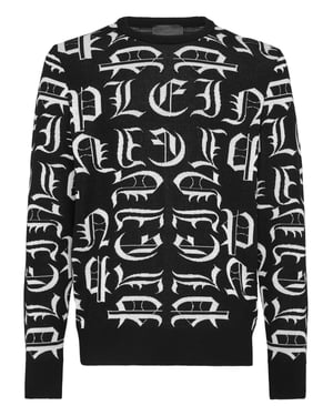 Pullover Ronde Hals Gothic Plein