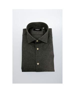 Baldinini Trend Grijze Katoenen Heren Shirt