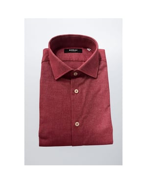 Baldinini Trend Rode Katoenen Heren Shirt