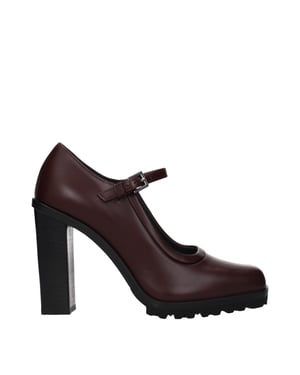 Max Mara Bruine Leren Hakken