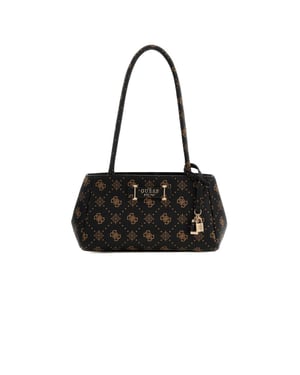 Guess Schoudertas Espresso Logo