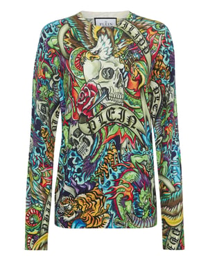 Pullover Ronde Hals Tattoo