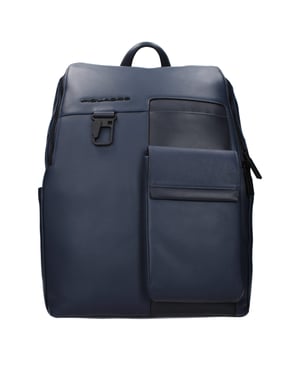 Piquadro Blauw Leren Rugzak