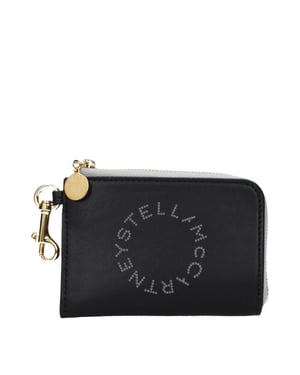 Stella McCartney Zwarte Leren Portemonnee