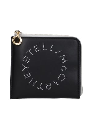 Stella McCartney Zwarte Leren Portemonnee