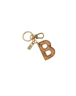 Alviero Martini Prima Classe Beige Katoenen Sleutelhanger