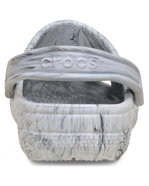 Crocs Classic Marbled Clog Thermoplastische Zwarte/witte Klompen