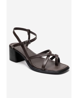 Lavish Leren Blokhak Sandaal (Dames)