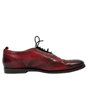 Burberry Veterschoenen van Bordeauxleer