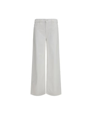 Mother Denim Witte Katoenen Jeans