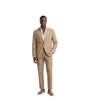 Mulish Beige Polyester Twee-delige Pak