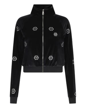 Chenille Tracksuit Jacket Mini Monogram Crystal Monogram