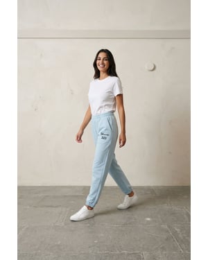 Midden taille bedrukte katoen Lycra joggingsbroek
