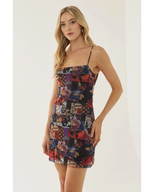 Geprinte Mini-jurk